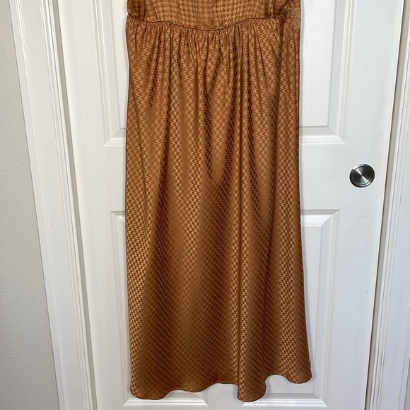 Torrid Tea Length Woven Jacquard Lace Trim Cami Dress Size 1X Sleeveless Slip - Picture 11 of 15
